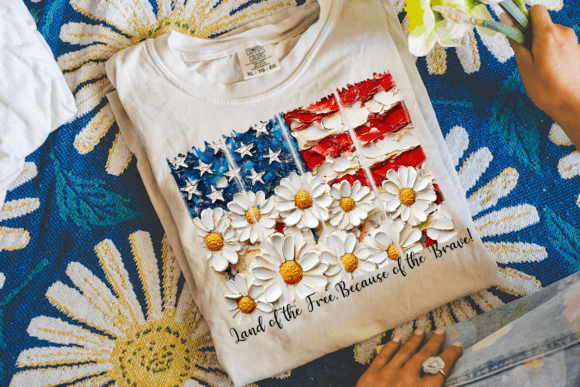 Brushstroke Flowers America Png: High-Quality Design Assets