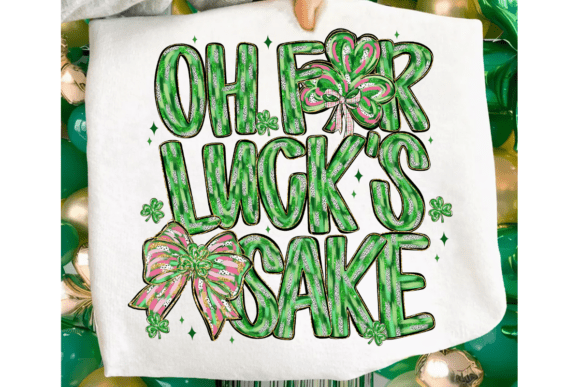 Brushstroke Oh for Luck’s Sake PNG