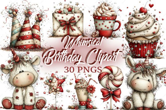 Elevate Your Creative Projects with Whimsical Birthday Clipart