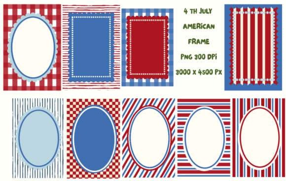 Elevating Digital Celebrations with 4th of July Patriotic American Frames