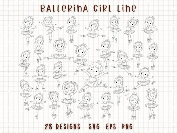 Evaluating the Cute Dance Doodle Ballerina SVG Bundle for Creative Projects