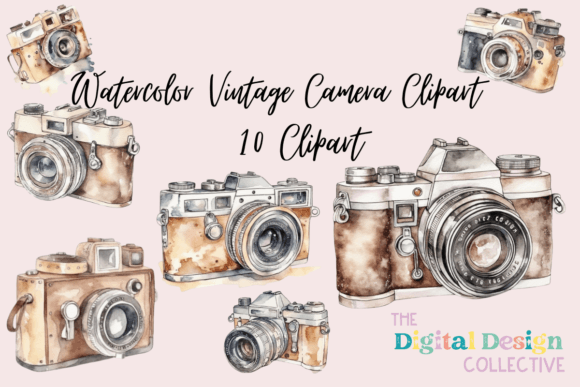 Evaluating Watercolor Vintage Camera Clipart for Your Creative Projects