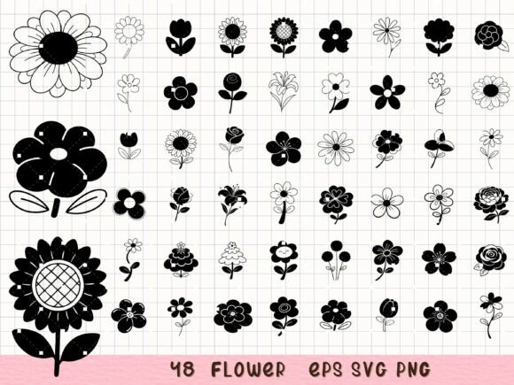 Flower SVG Bundle: Floral Clipart Guide