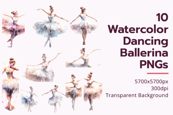 Grace in Pixels: Mastering Watercolor Ballerina Designs for Modern Crafting