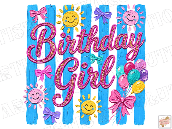 Integrating Striped Birthday Girl Png Birthday Png into Your Creative and Commercial Workflow