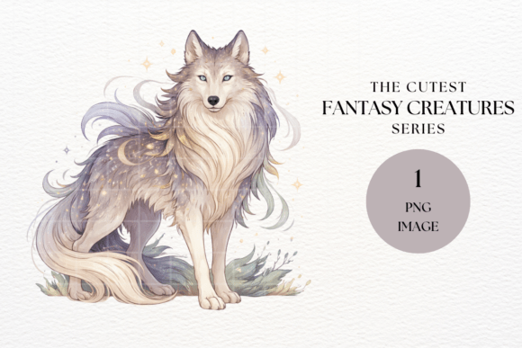 Mystical Wolf Fantasy Clipart: Integrating High-Resolution Assets into Creative Workflows