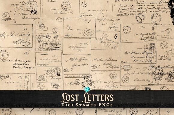 Unlocking Creative Potential with Lost Letter Digi Stamps Transparent PNG