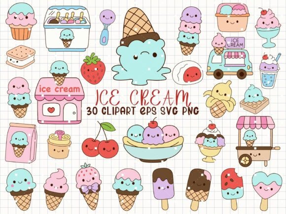 Unlocking Summer Creativity with Adorable Ice Cream SVG Clipart