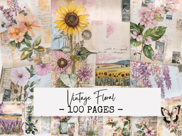 Vintage Floral Junk Journal Papers: A Creative Essential