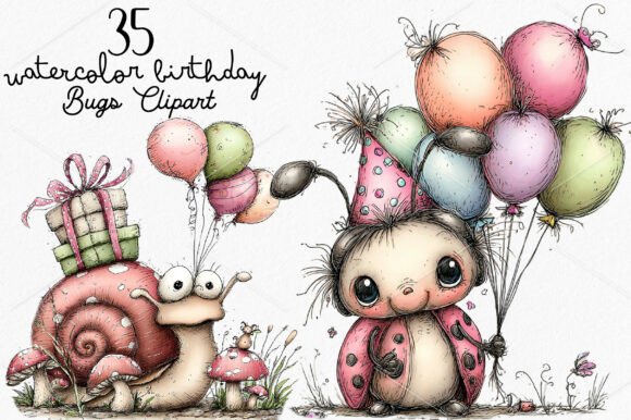 Watercolor Birthday Bugs Clipart Bundle: A Guide to Whimsical Design Success